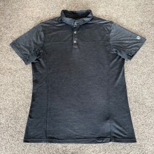 Kuhl Engineered Mens Polo Shirt Medium Short Sleeve Performance Outdoor Hiking